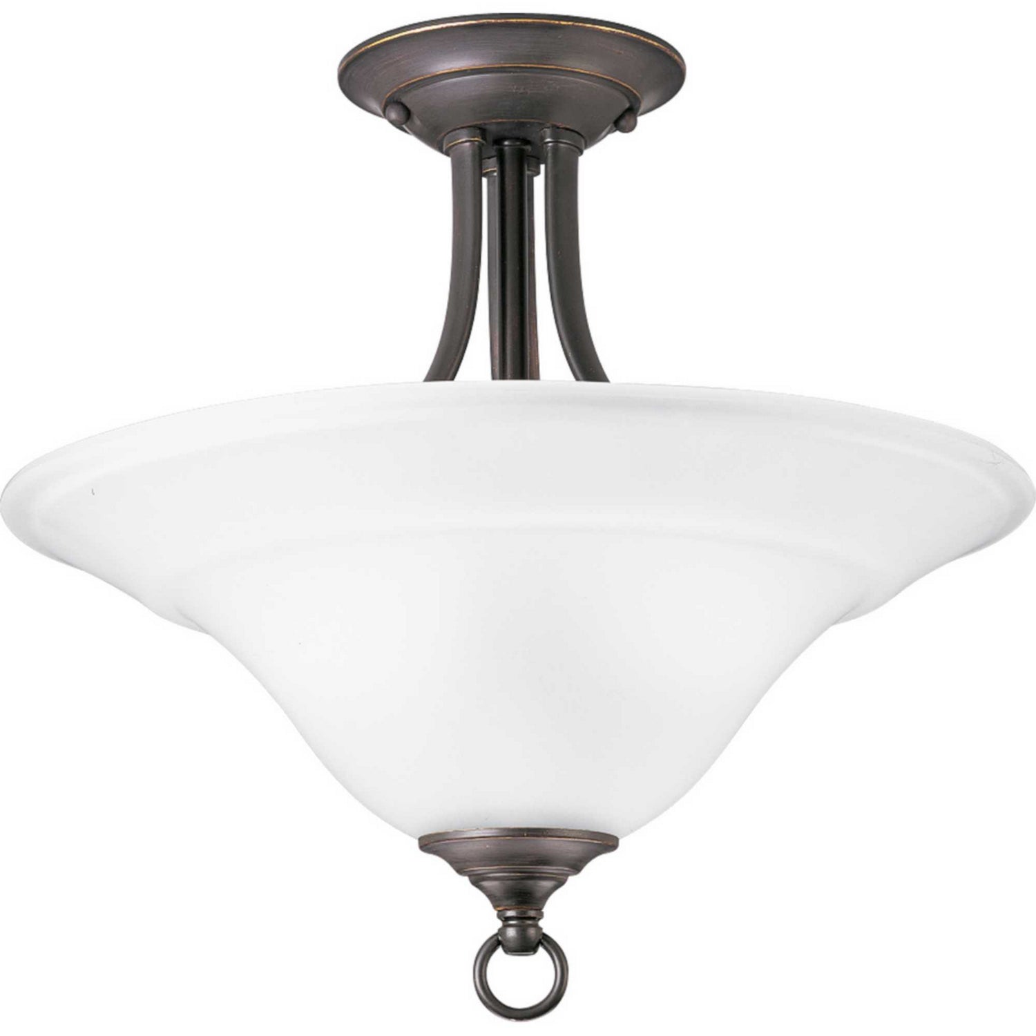 Progress Lighting - P3473-20 - Two Light Semi-Flush Mount - Trinity - Antique Bronze