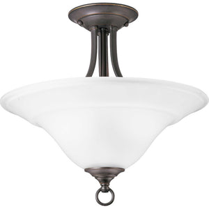 Progress Lighting - P3473-20 - Two Light Semi-Flush Mount - Trinity - Antique Bronze