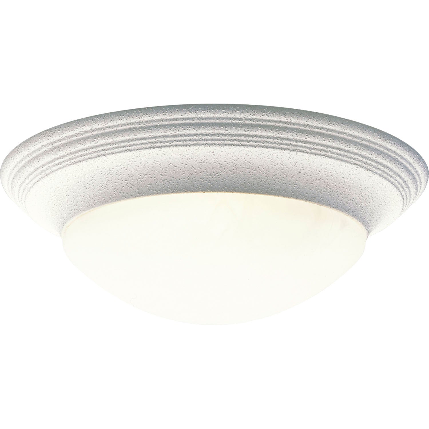 Progress Lighting - P3697-30 - Three Light Flush Mount - Alabaster Glass - White