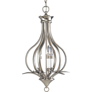 Progress Lighting - P3807-09 - Three Light Foyer Pendant - Trinity - Brushed Nickel