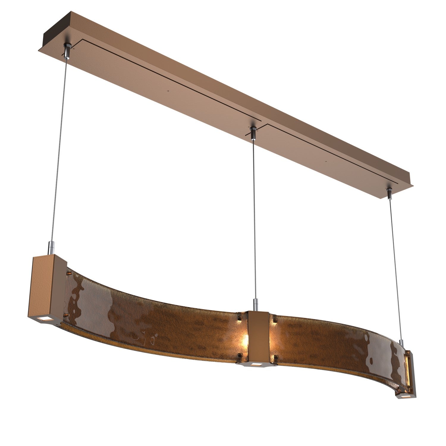 Hammerton Studio - PLB0042-48-BB-BG-CA1-L3 - LED Linear Suspension - Parallel - Burnished Bronze