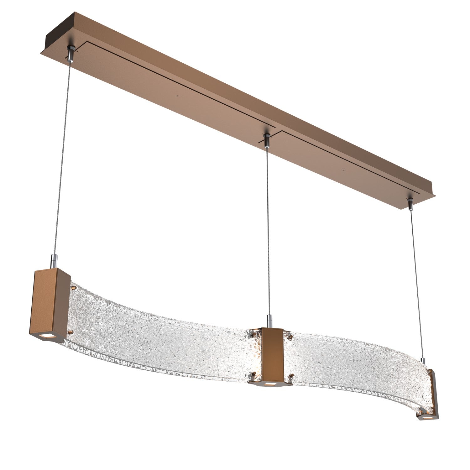 Hammerton Studio - PLB0042-48-BB-CR-CA1-L3 - LED Linear Suspension - Parallel - Burnished Bronze
