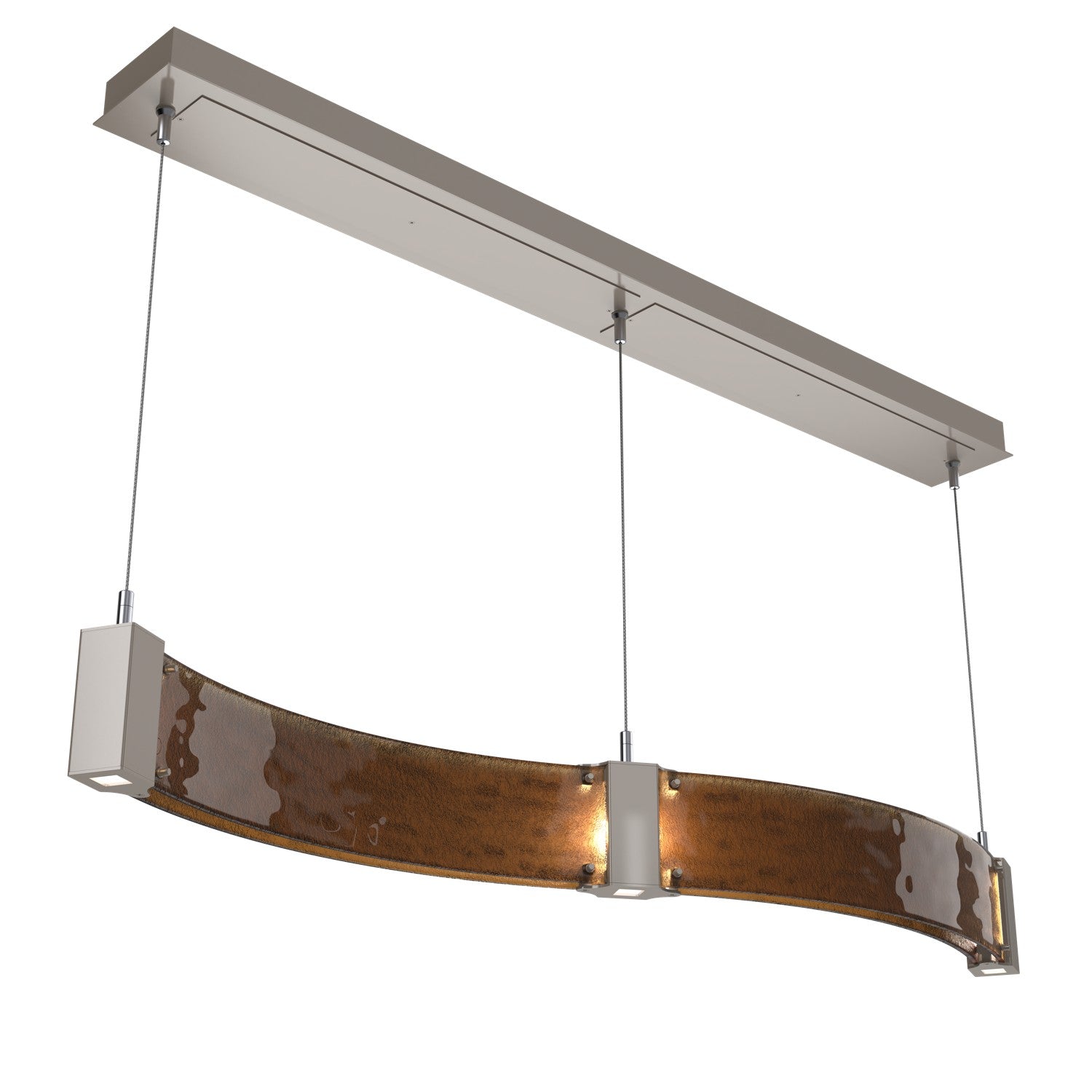 Hammerton Studio - PLB0042-48-BS-BG-CA1-L1 - LED Linear Suspension - Parallel - Beige Silver