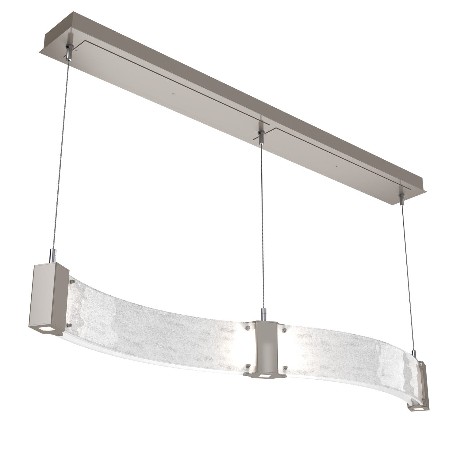 Hammerton Studio - PLB0042-48-BS-CG-CA1-L3 - LED Linear Suspension - Parallel - Beige Silver