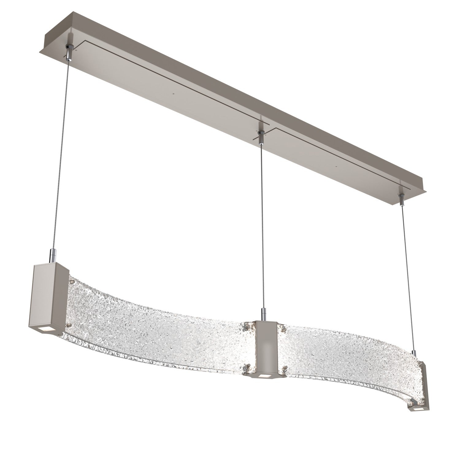Hammerton Studio - PLB0042-48-BS-CR-CA1-L1 - LED Linear Suspension - Parallel - Beige Silver