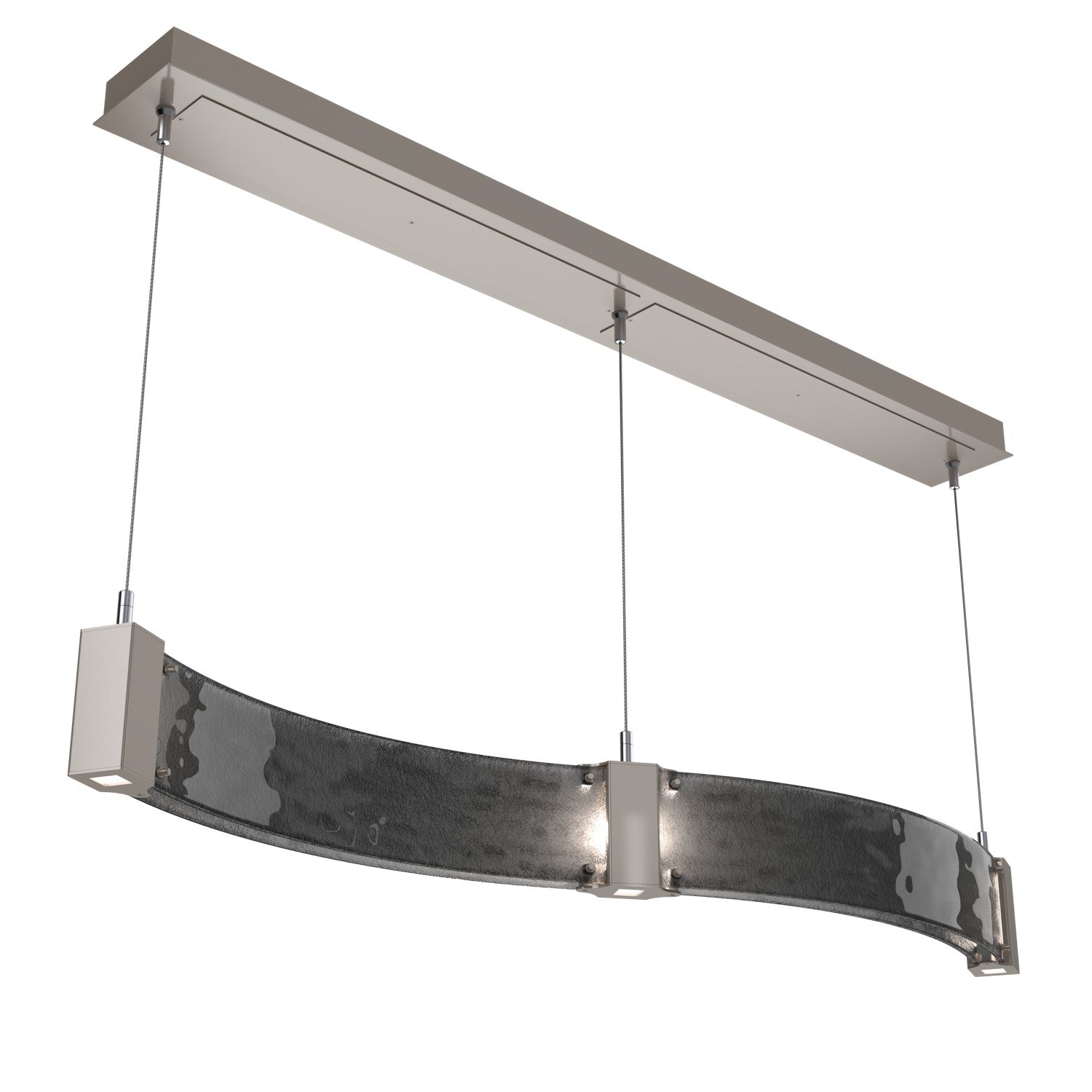 Hammerton Studio - PLB0042-48-BS-SG-CA1-L1 - LED Linear Suspension - Parallel - Beige Silver
