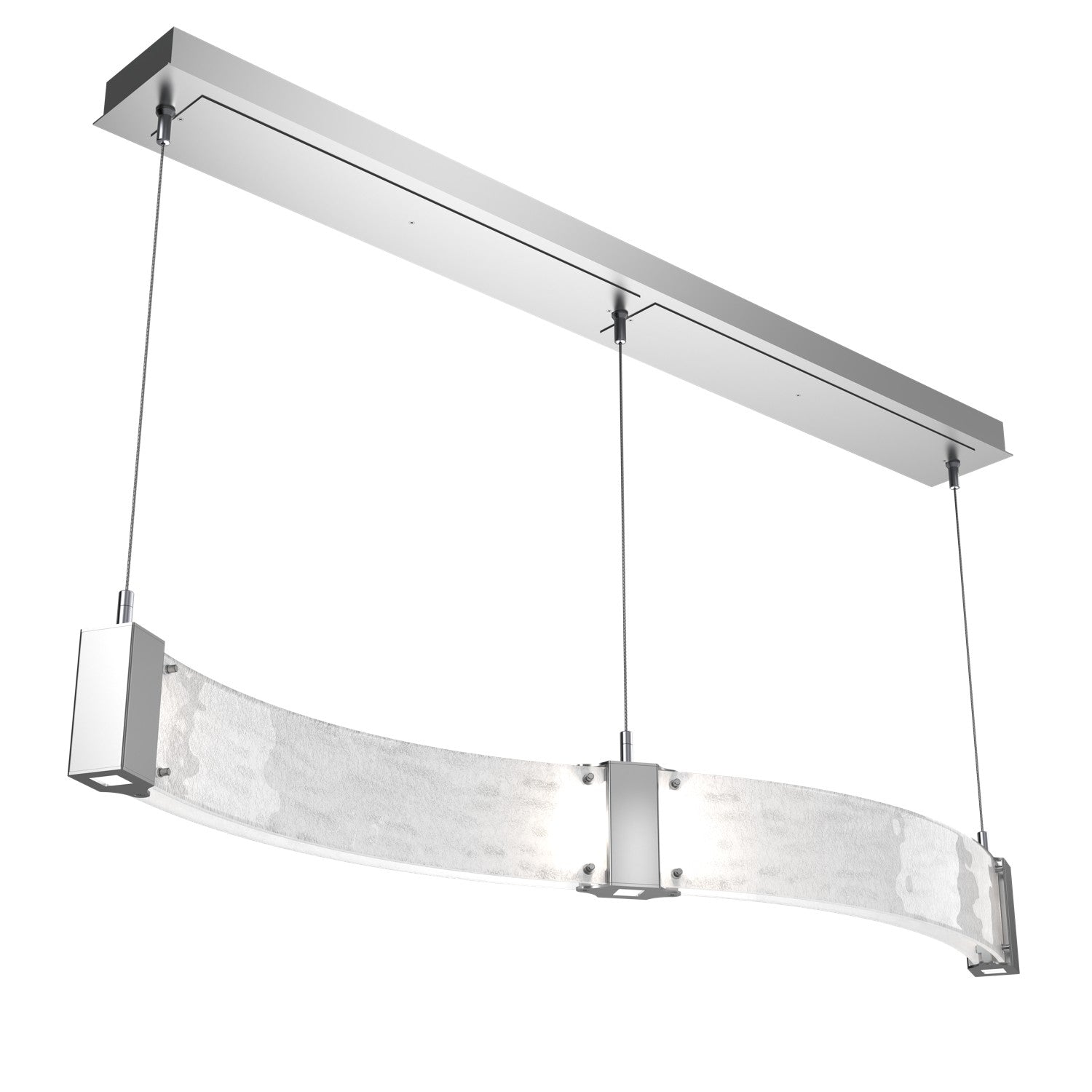 Hammerton Studio - PLB0042-48-CS-CG-CA1-L1 - LED Linear Suspension - Parallel - Classic Silver