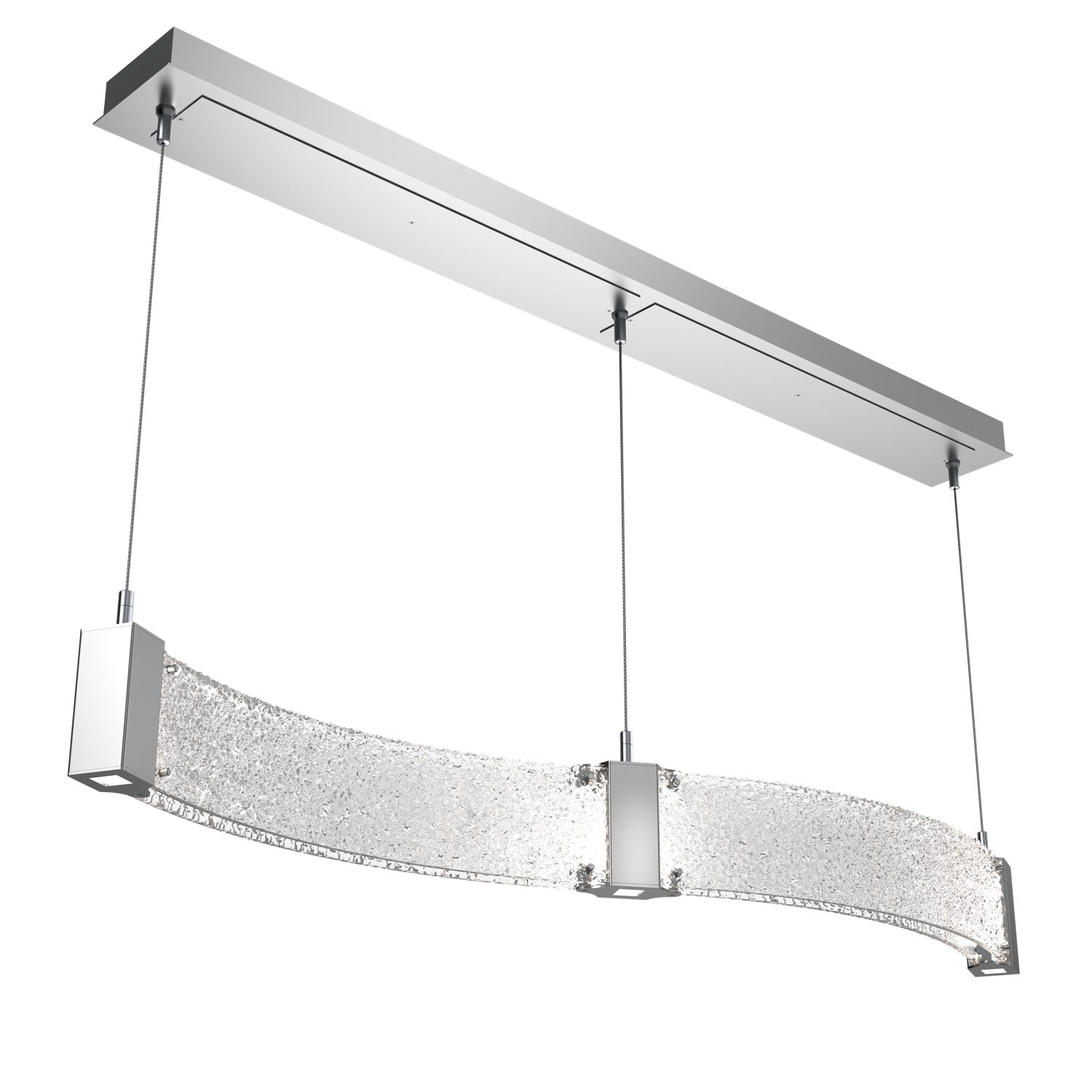 Hammerton Studio - PLB0042-48-CS-CR-CA1-L1 - LED Linear Suspension - Parallel - Classic Silver