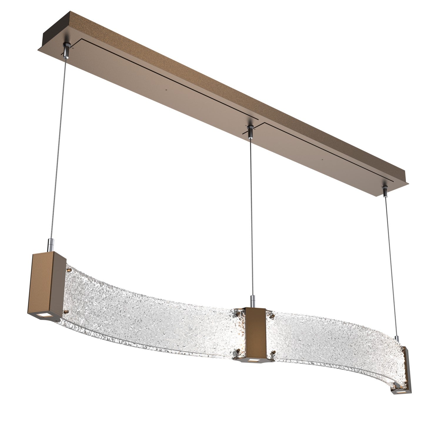 Hammerton Studio - PLB0042-48-FB-CR-CA1-L1 - LED Linear Suspension - Parallel - Flat Bronze