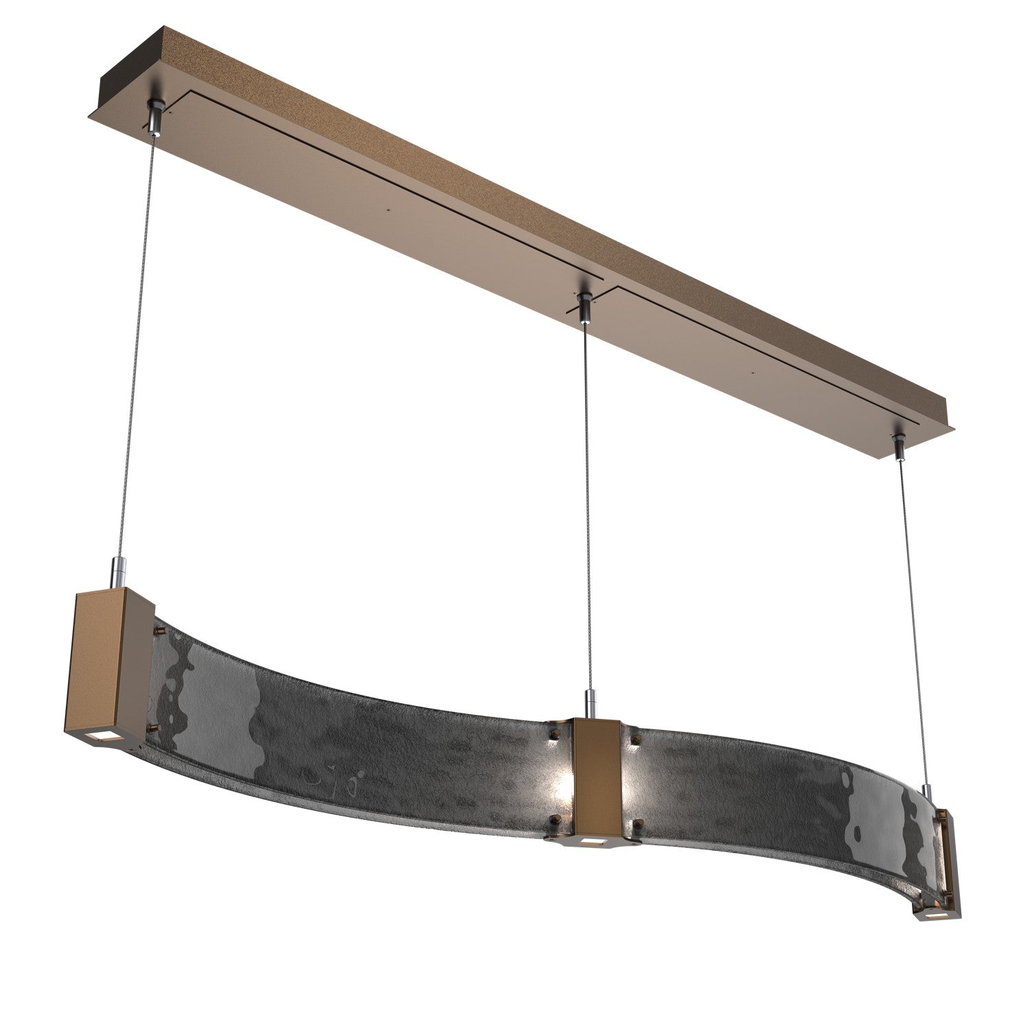 Hammerton Studio - PLB0042-48-FB-SG-CA1-L3 - LED Linear Suspension - Parallel - Flat Bronze