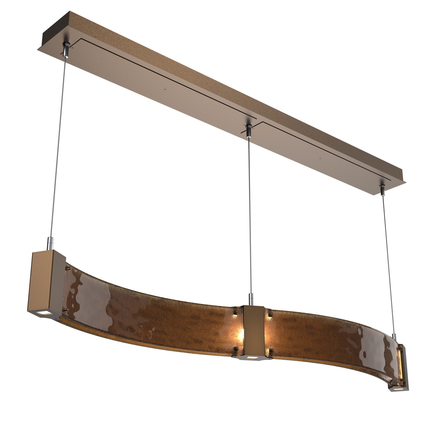 Hammerton Studio - PLB0042-48-FB-BG-CA1-L1 - LED Linear Suspension - Parallel - Flat Bronze
