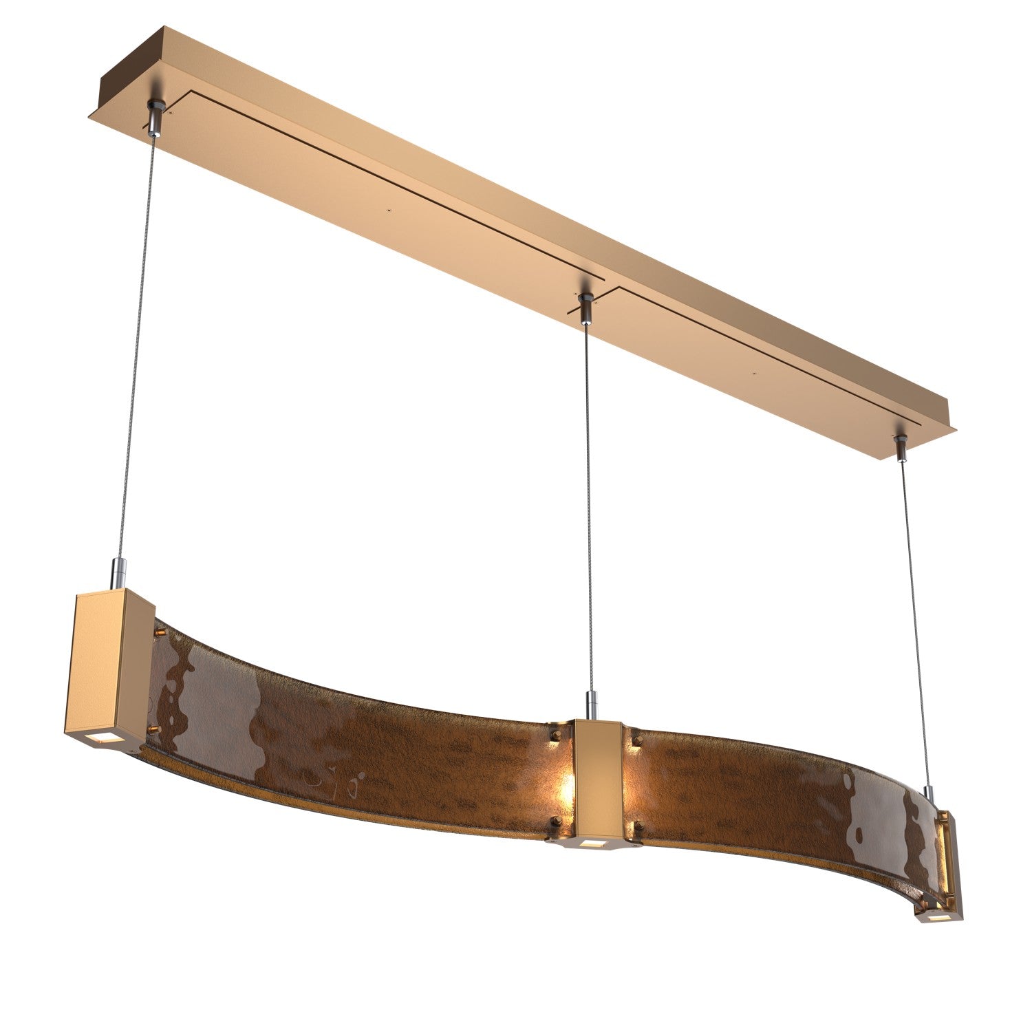 Hammerton Studio - PLB0042-48-NB-BG-CA1-L1 - LED Linear Suspension - Parallel - Novel Brass