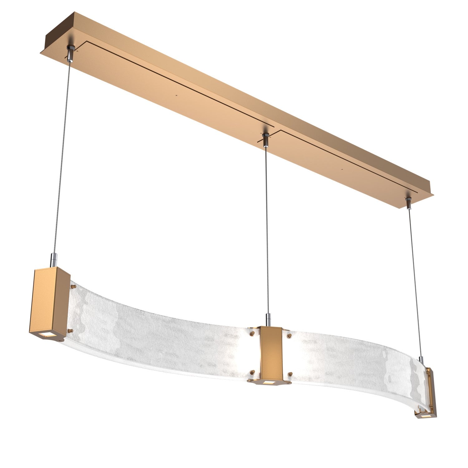 Hammerton Studio - PLB0042-48-NB-CG-CA1-L1 - LED Linear Suspension - Parallel - Novel Brass