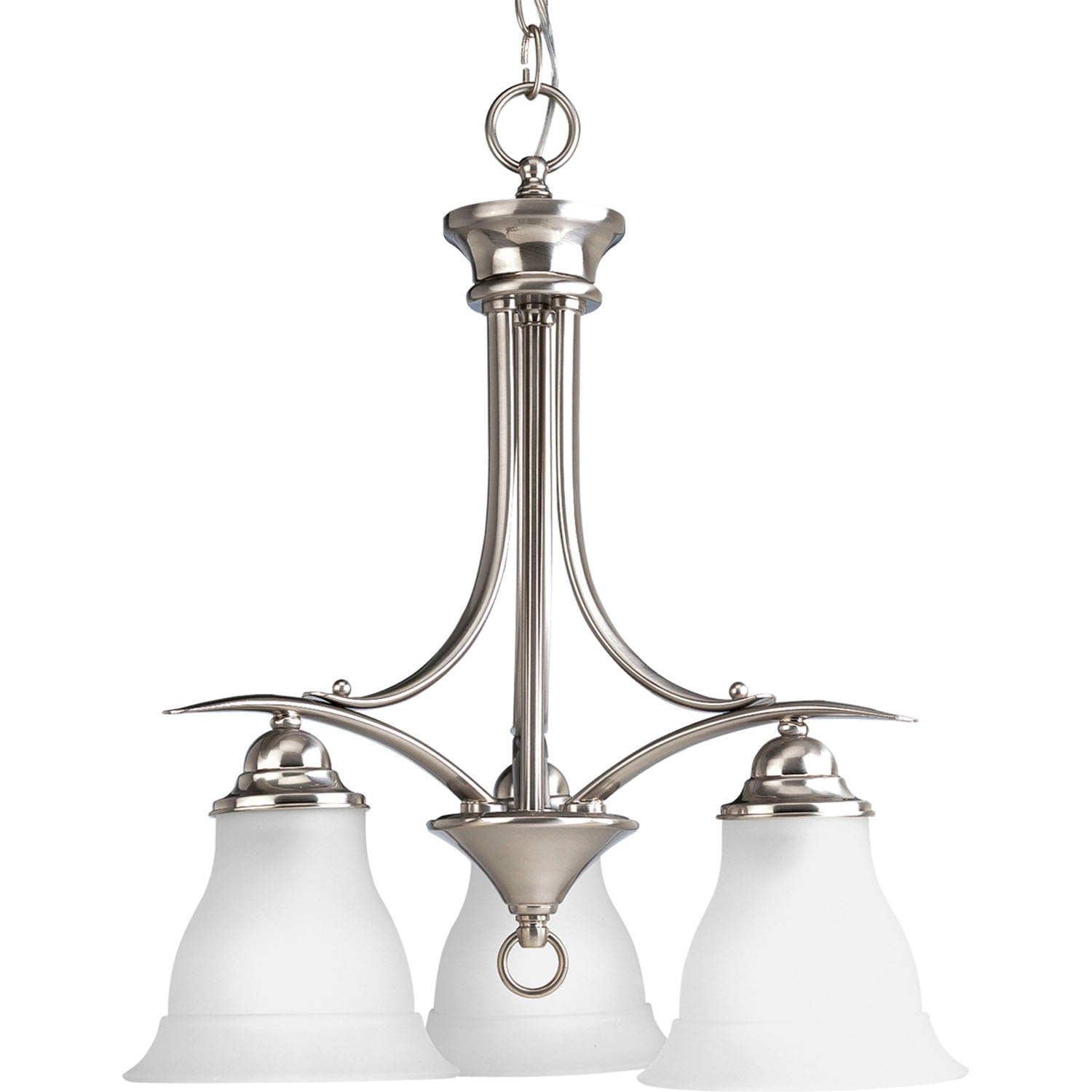 Progress Lighting - P4324-09 - Three Light Chandelier - Trinity - Brushed Nickel