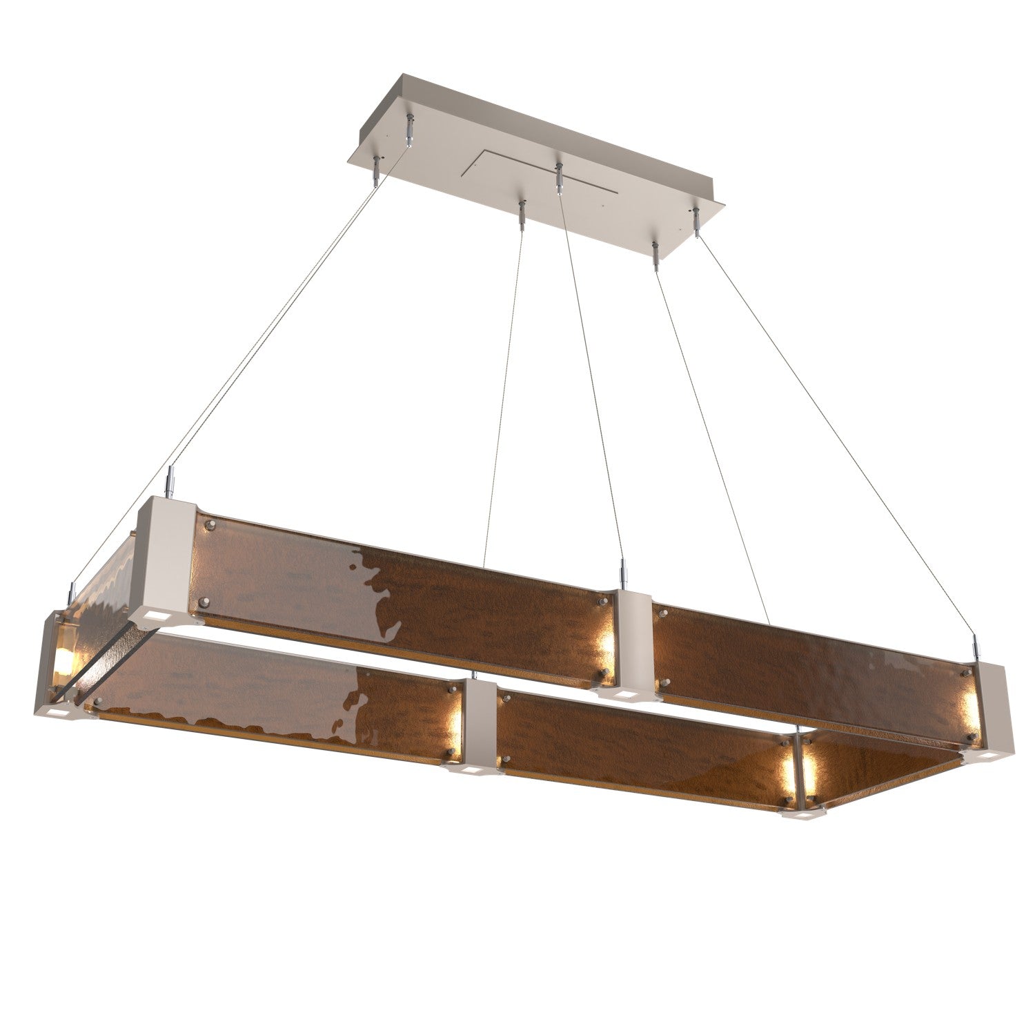 Hammerton Studio - PLB0042-R1-BS-BG-CA1-L1 - LED Chandelier - Parallel - Beige Silver