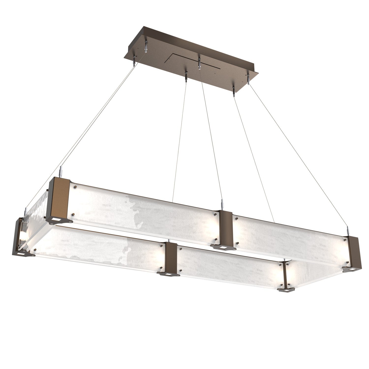 Hammerton Studio - PLB0042-R1-FB-CG-CA1-L3 - LED Chandelier - Parallel - Flat Bronze