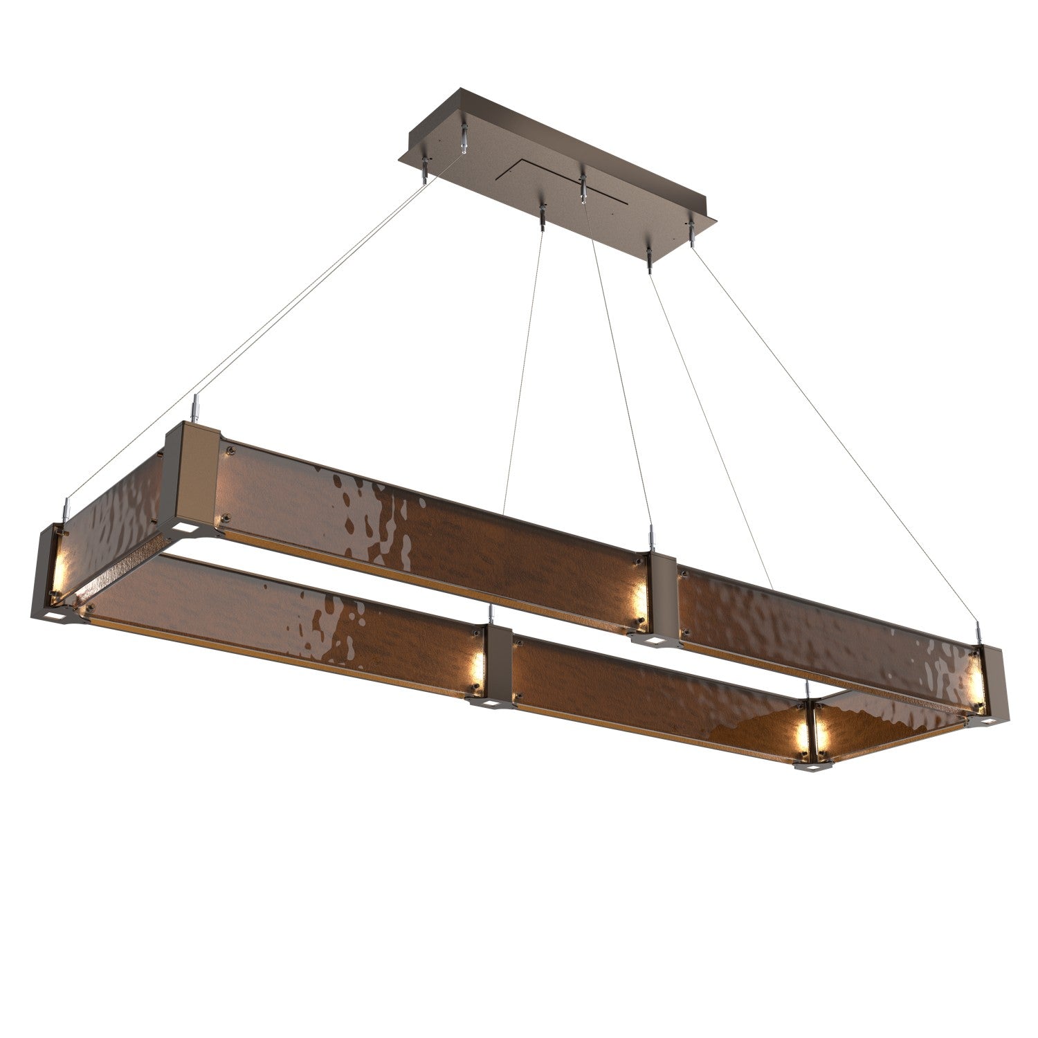 Hammerton Studio - PLB0042-R2-FB-BG-CA1-L3 - LED Chandelier - Parallel - Flat Bronze