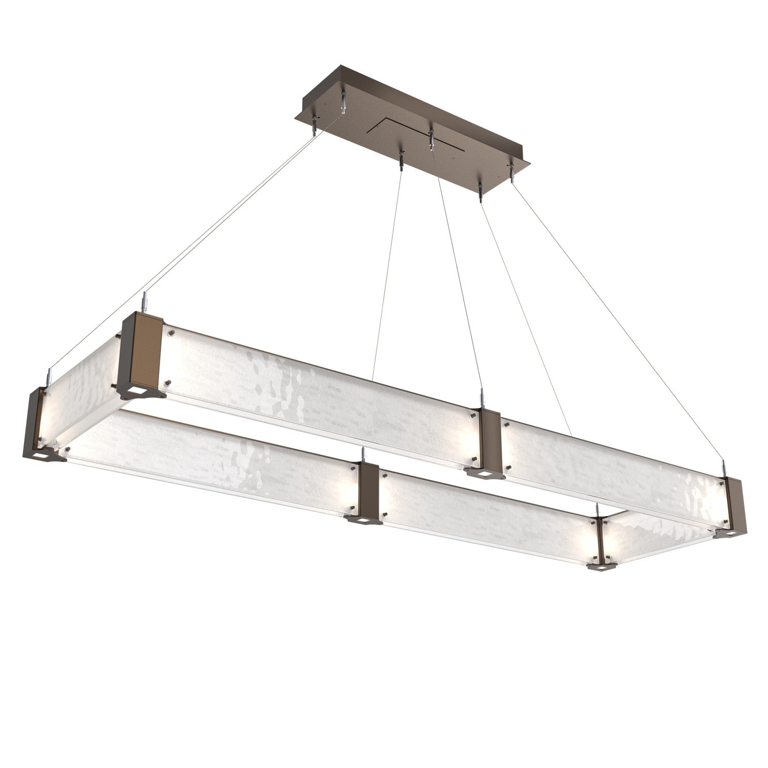 Hammerton Studio - PLB0042-R2-FB-CG-CA1-L1 - LED Chandelier - Parallel - Flat Bronze