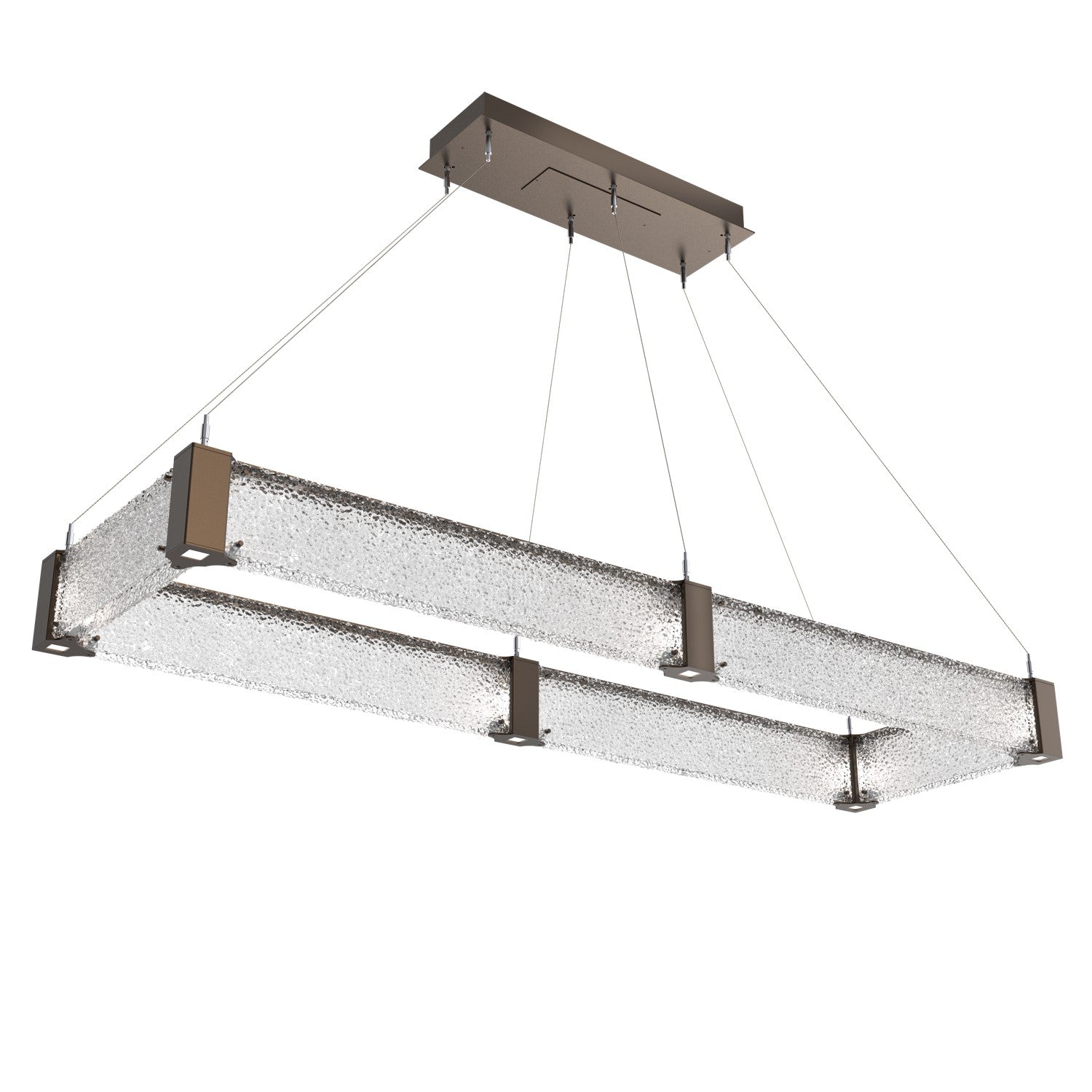 Hammerton Studio - PLB0042-R2-FB-CR-CA1-L3 - LED Chandelier - Parallel - Flat Bronze