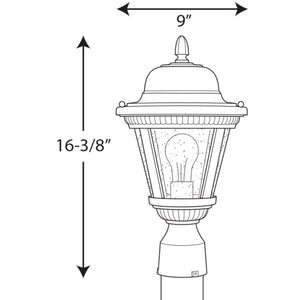 Progress Lighting - P5445-30 - One Light Post Lantern - Westport - White