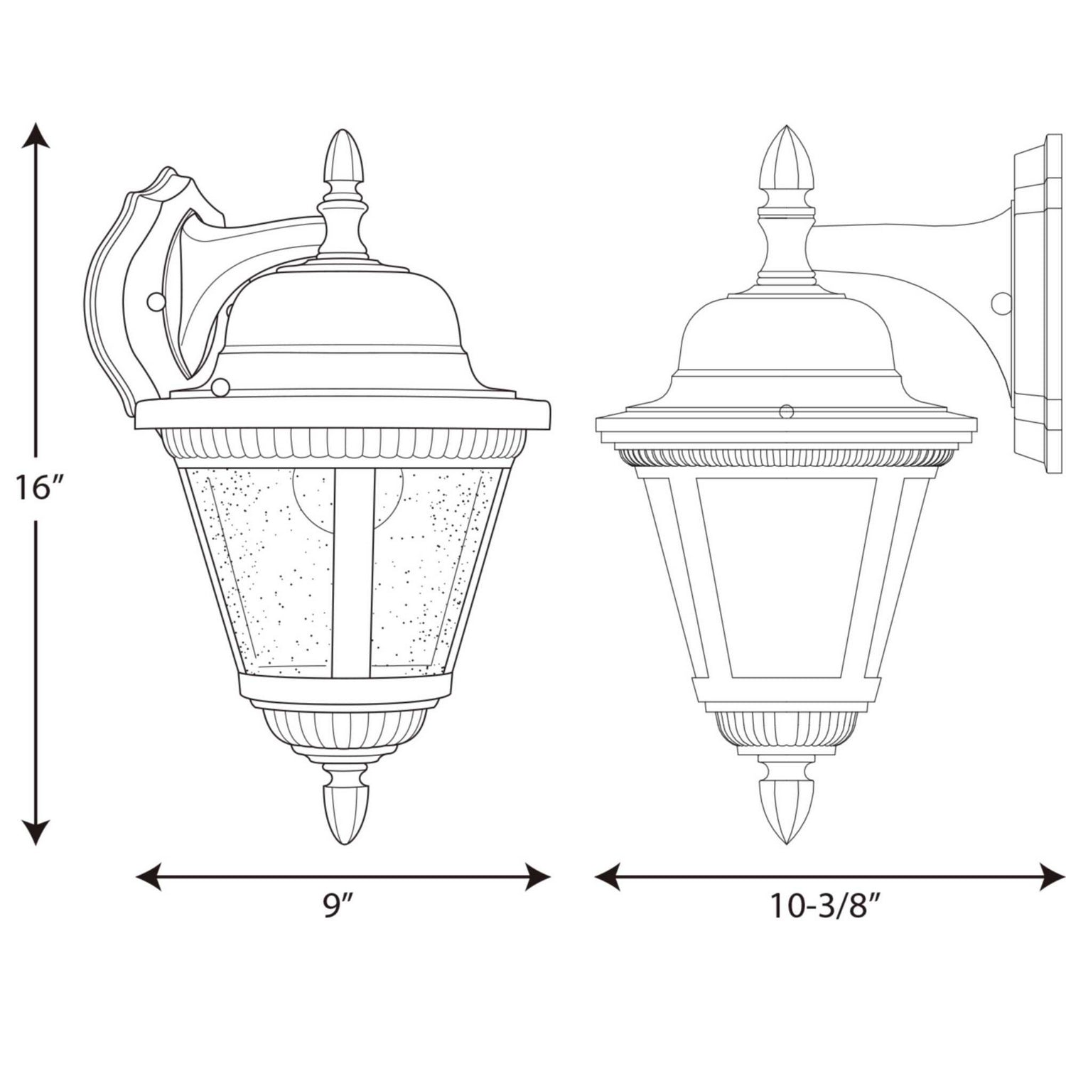 Progress Lighting - P5863-30 - One Light Wall Lantern - Westport - White