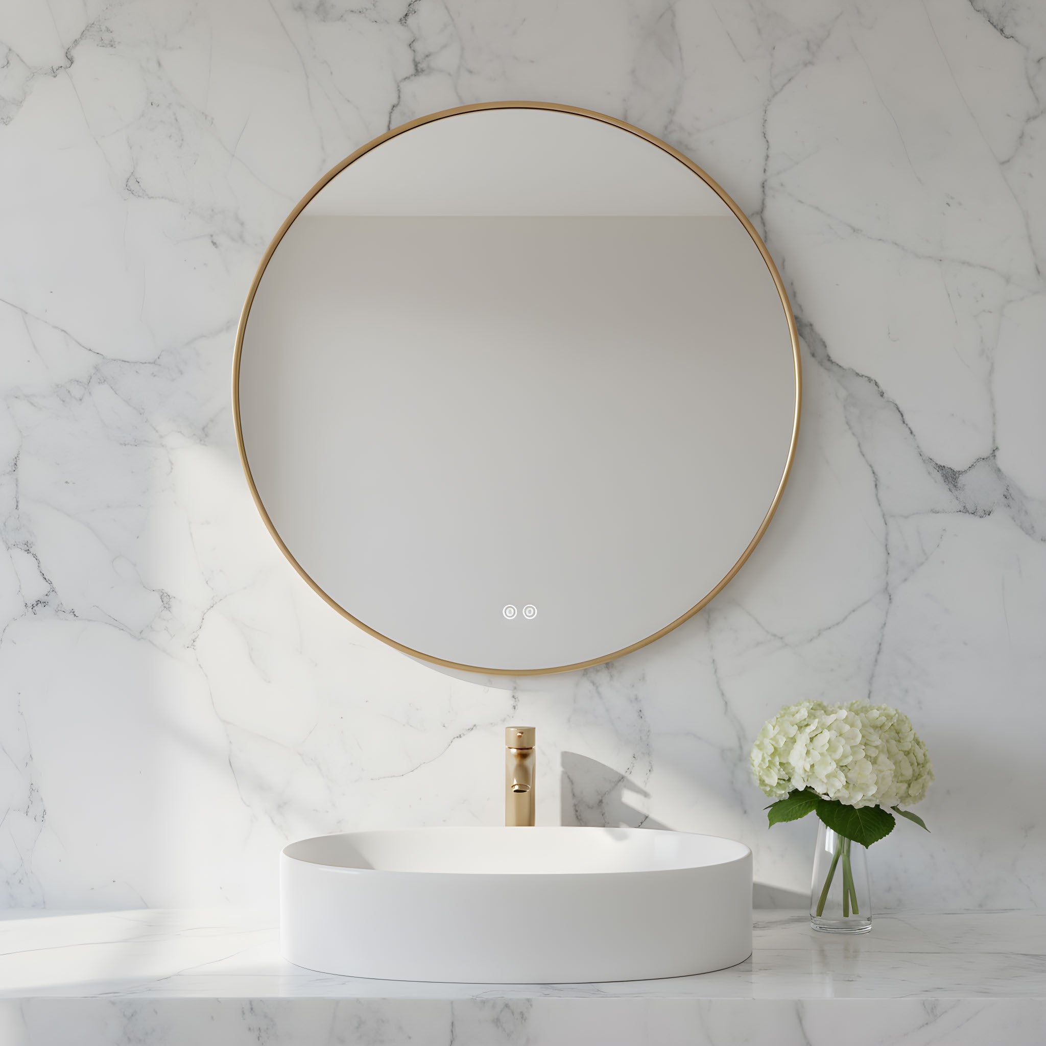 Generation Lighting - MREL1430SB - Mirror - Cadre - Satin Brass