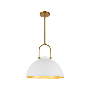 Alora - PD504016WH - One Light Pendant - Harper - White