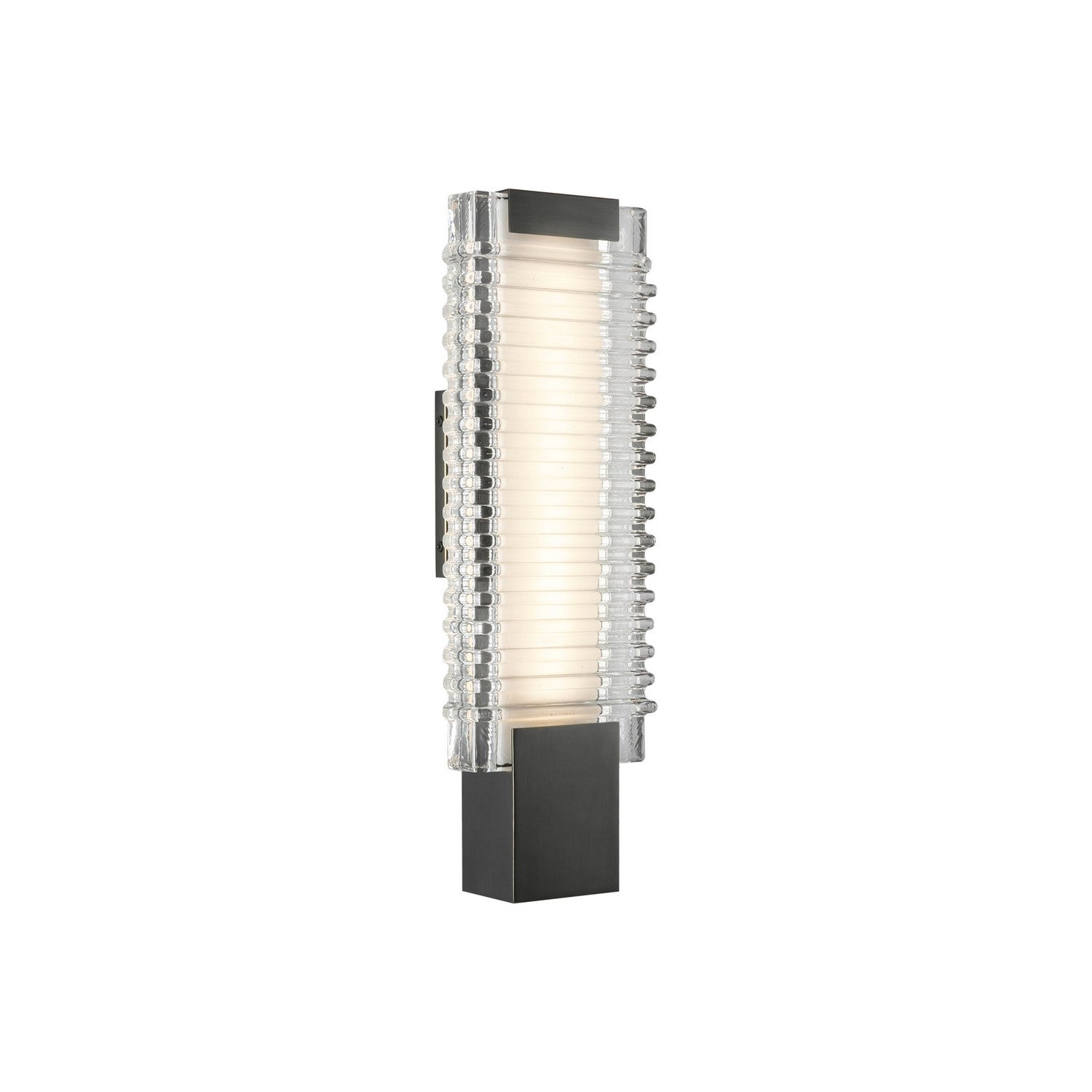 Alora - WV374118UBCR - LED Wall Vanity - Alai - Urban Bronze/Ribbed Glass