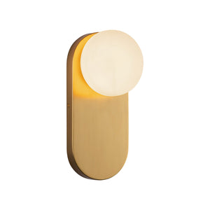 Alora - WV425112BGOP - One Light Vanity - Ariel - Brushed Gold/Opal Glass