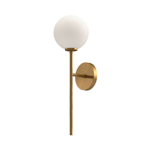 Alora - WV549101AGOP - One Light Wall Sconce - Cassia - Aged Gold/Opal Matte Glass