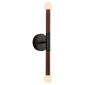 Alora - WV612223MBOP-UNV - LED Wall/Vanity - Arden - Matte Black/Opal Glass