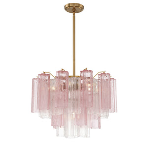 Crystorama - ADD-306-AG-SP - Six Light Chandelier - Addis - Aged Brass