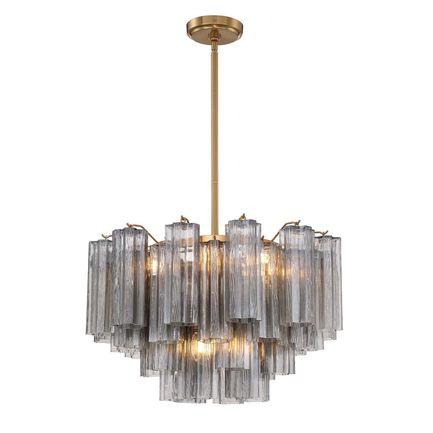 Crystorama - ADD-308-AG-SM - Nine Light Chandelier - Addis - Aged Brass
