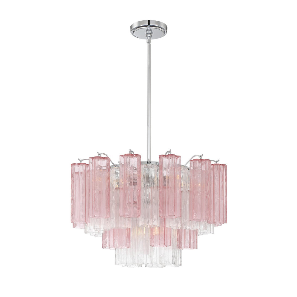 Crystorama - ADD-308-CH-SP - Nine Light Chandelier - Addis - Polished Chrome