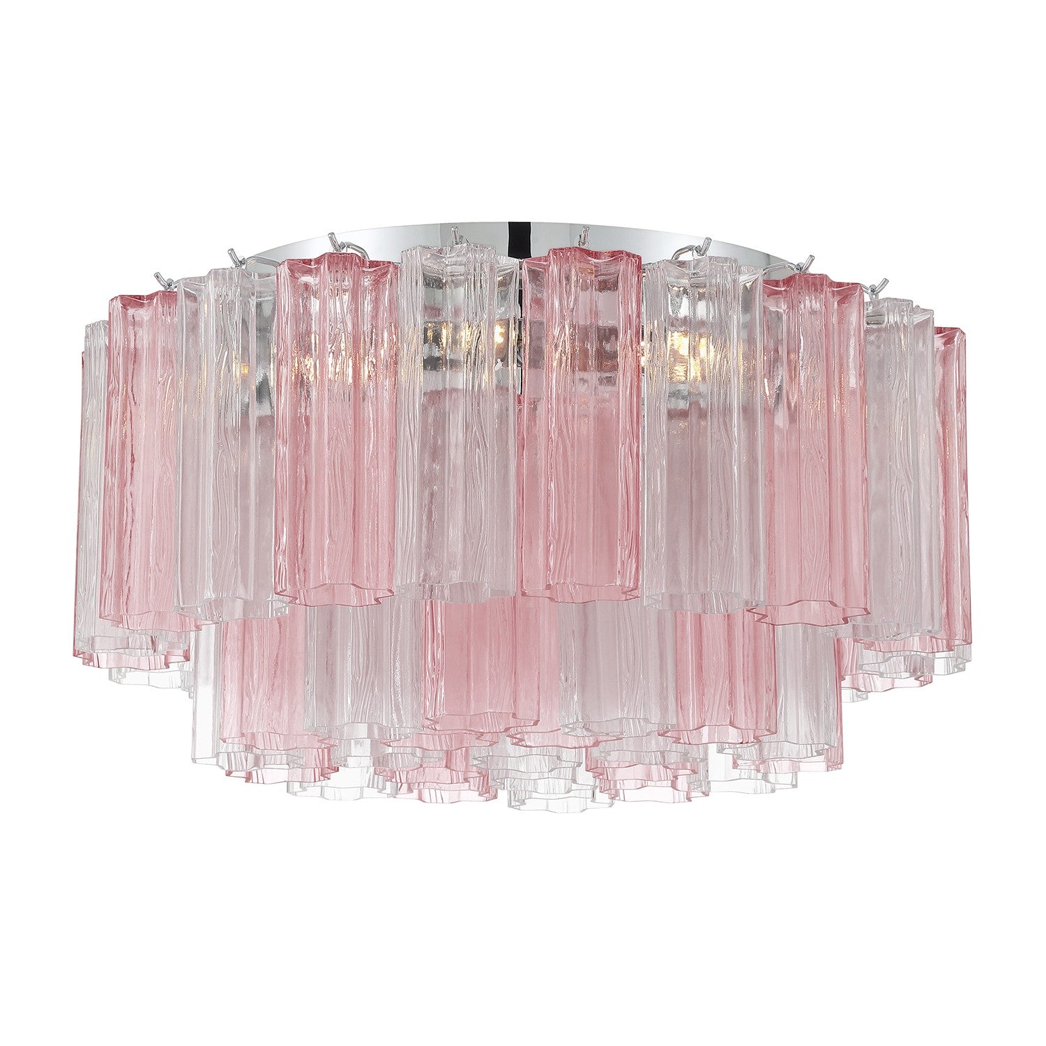 Crystorama - ADD-321-CH-SP - Seven Light Flush Mount - Addis - Polished Chrome