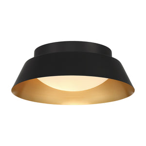 Crystorama - ED0552202MKGD - LED Flush Mount - Donoven - Matte Black + Gold