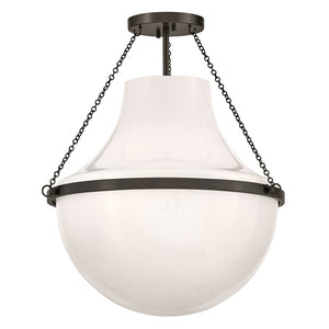 Hinkley - 46893BX - LED Semi-Flush Mount - Collins - Black Oxide