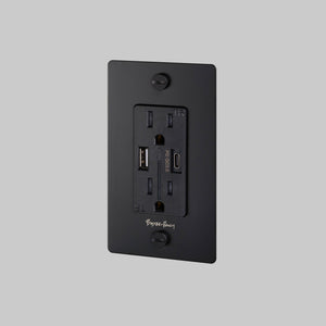 Buster + Punch - NSK-023409 - Duplex Outlet - Black