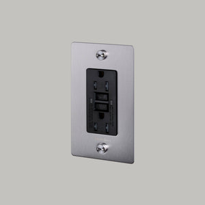 Buster + Punch - NSK-073507 - Duplex Outlet - Steel