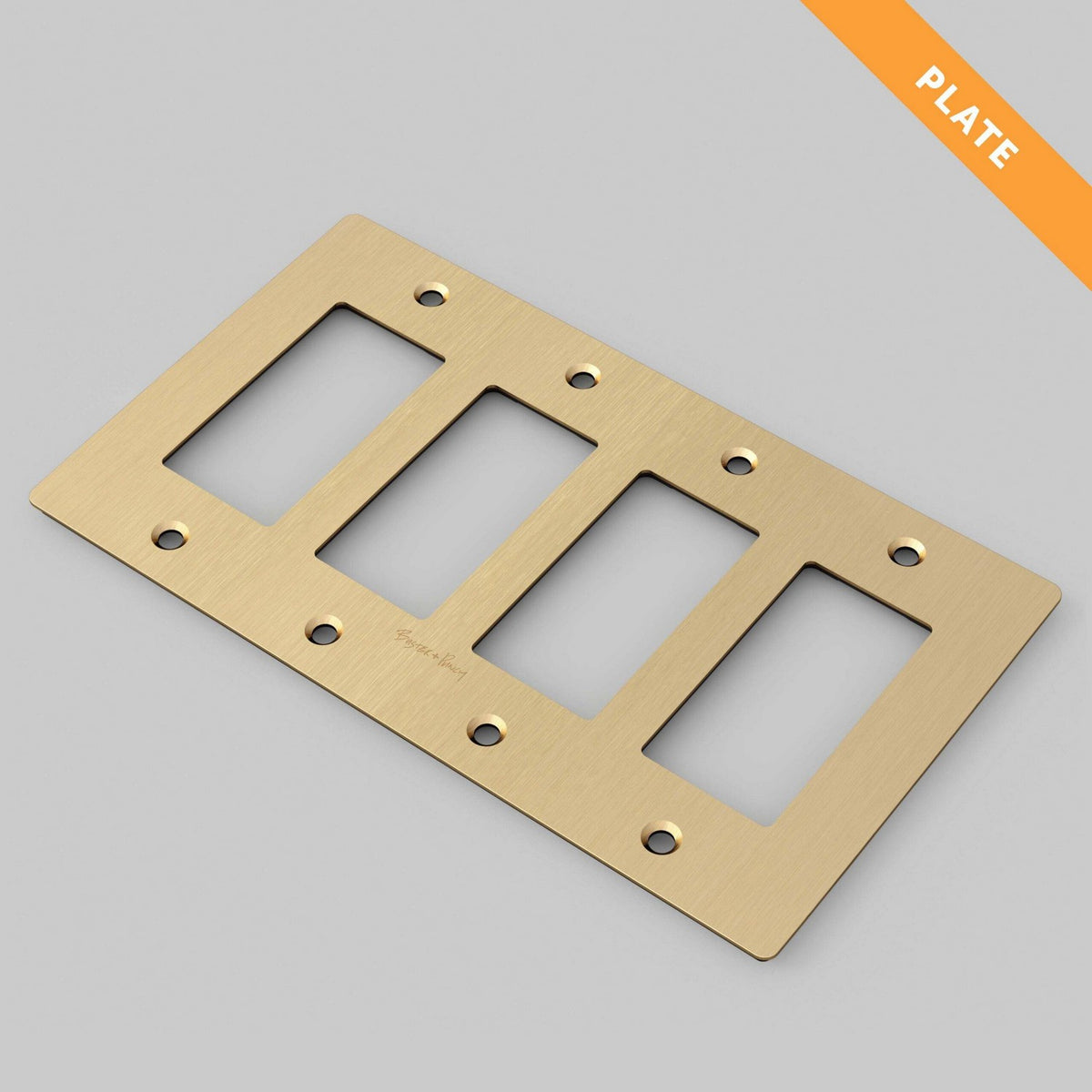 Buster + Punch - NPL-05304 - Wall Plate - Brass