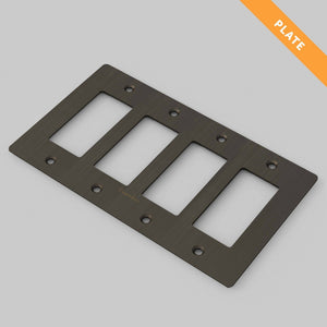 Buster + Punch - NPL-09306 - Wall Plate - Smoked Bronze