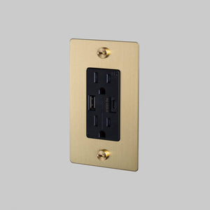 Buster + Punch - NSC-053812 - Duplex Outlet - Brass