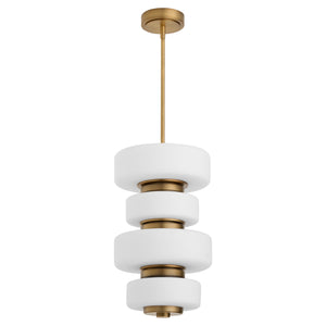 Oxygen - 3-81-56 - LED Pendant - Favo - Brushed Brass