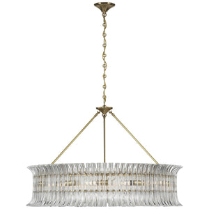 Visual Comfort Signature - ARN 5070HAB-CG - LED Chandelier - Rhine - Hand-Rubbed Antique Brass