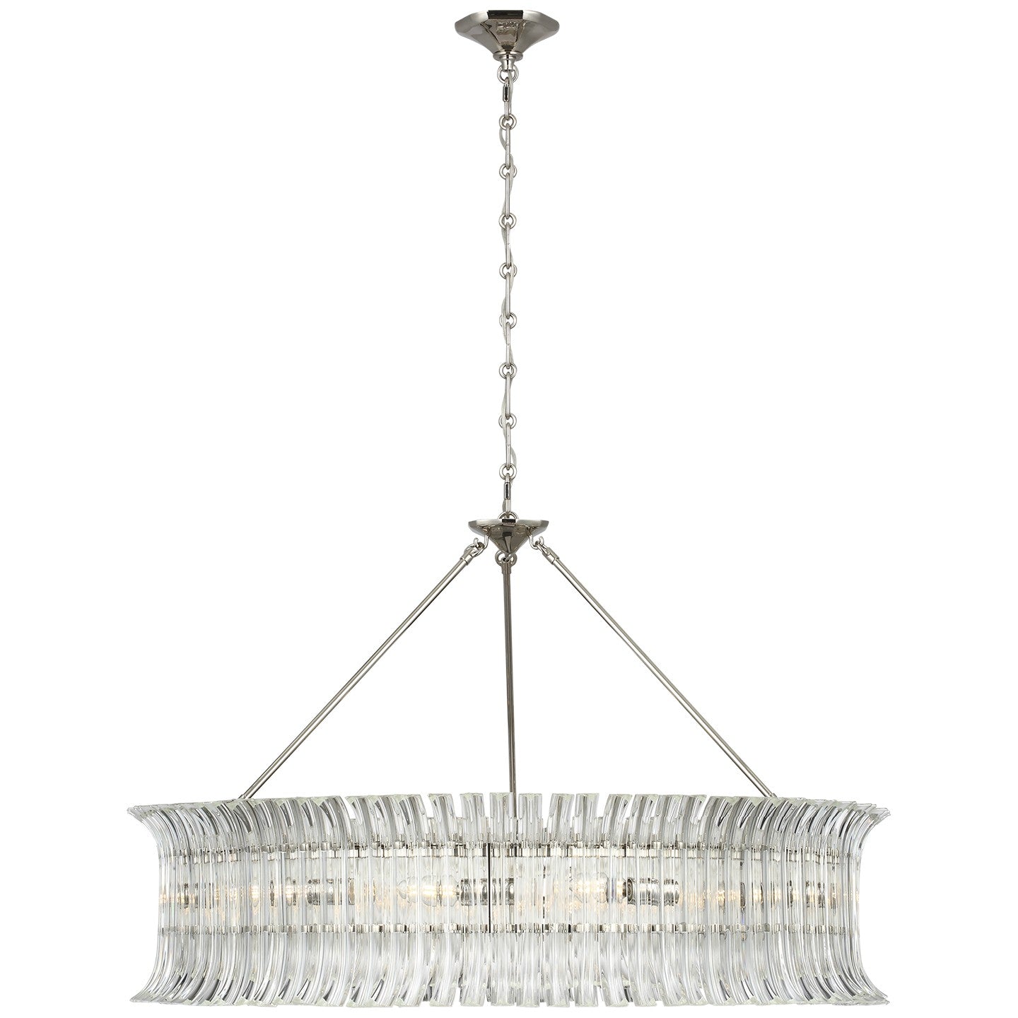 Visual Comfort Signature - ARN 5070PN-CG - LED Chandelier - Rhine - Polished Nickel