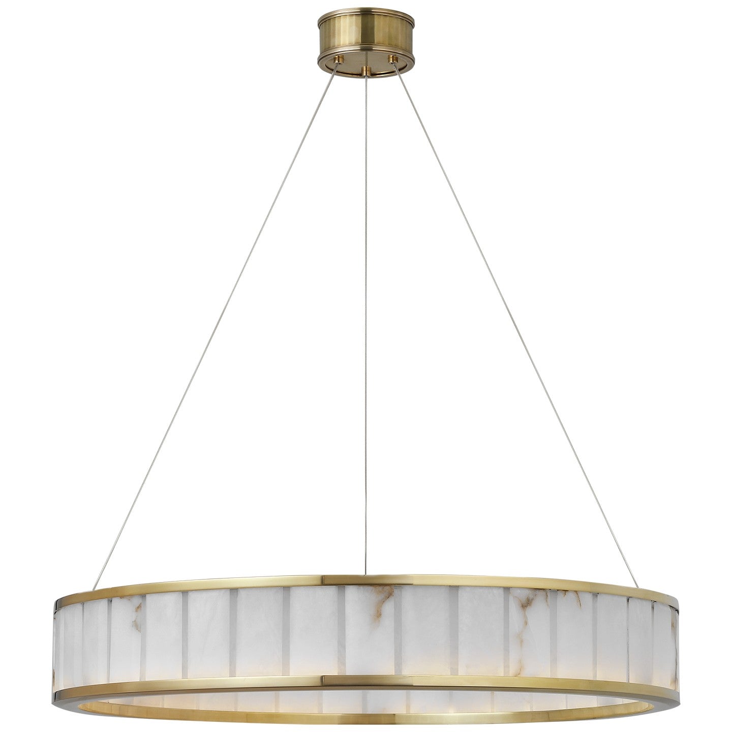 Visual Comfort Signature - CHC 5800AB-ALB - LED Chandelier - Iterna - Antique-Burnished Brass
