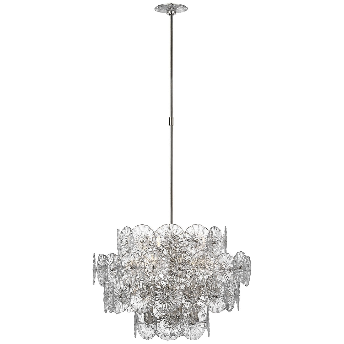 Visual Comfort Signature - JN 5035BSL-CG - LED Chandelier - Gianna - Burnished Silver Leaf
