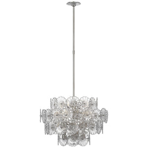 Visual Comfort Signature - JN 5035BSL-CG - LED Chandelier - Gianna - Burnished Silver Leaf