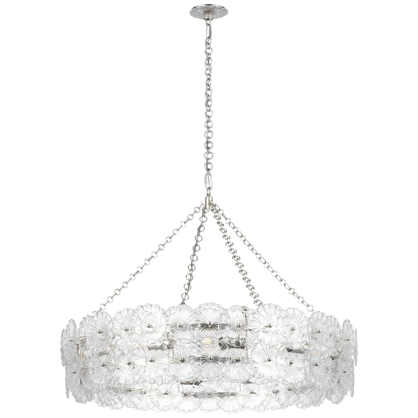 Visual Comfort Signature - JN 5037BSL-CG - LED Chandelier - Gianna - Burnished Silver Leaf