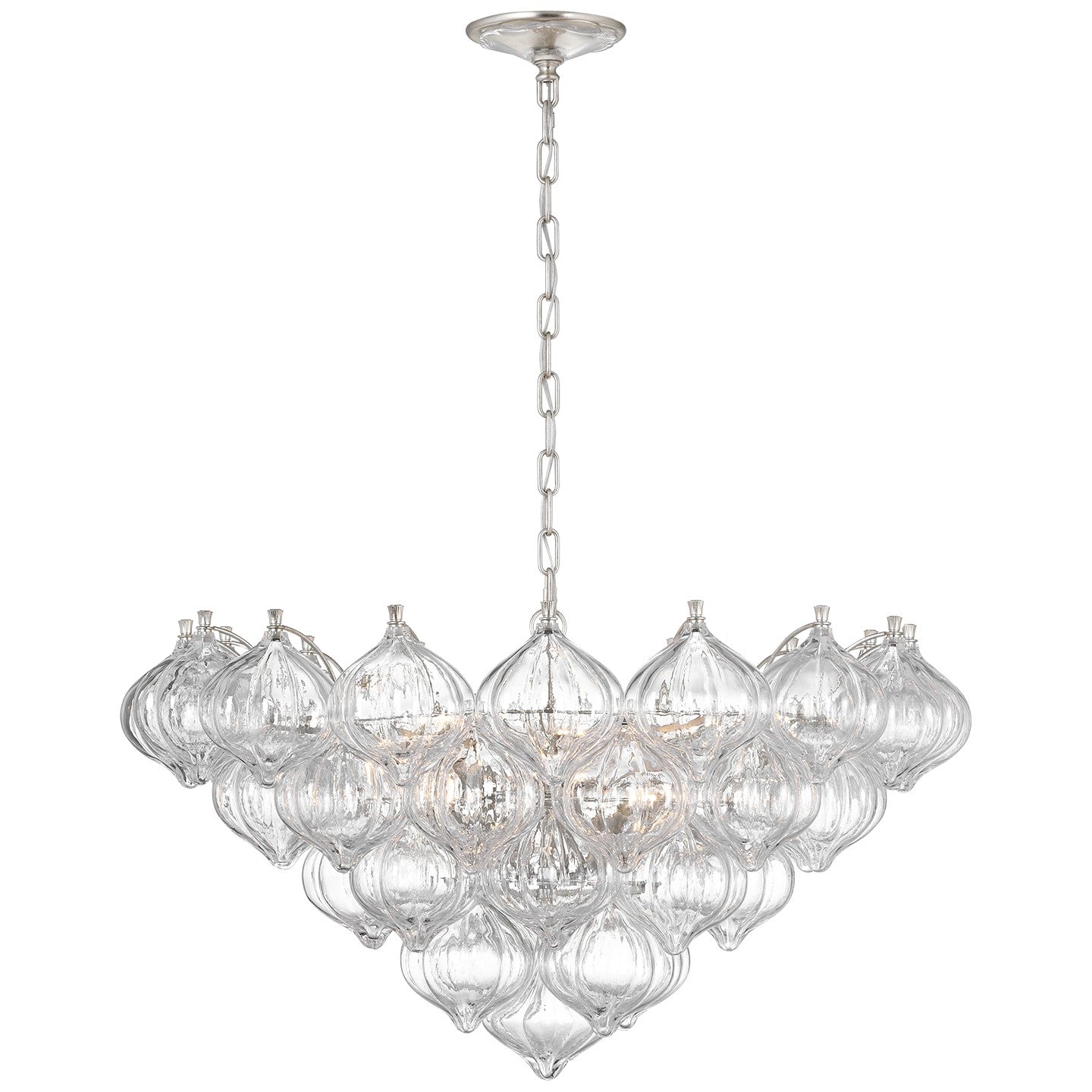 Visual Comfort Signature - JN 5145BSL-CG - LED Chandelier - Caselli - Burnished Silver Leaf